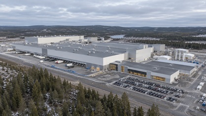 Genrebild batterifabrik. 